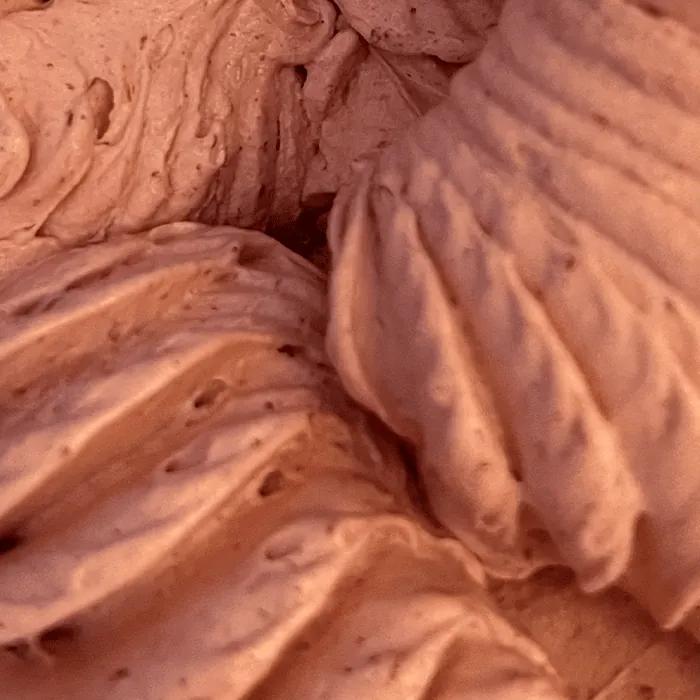 Strawberry & basil ice cream creation