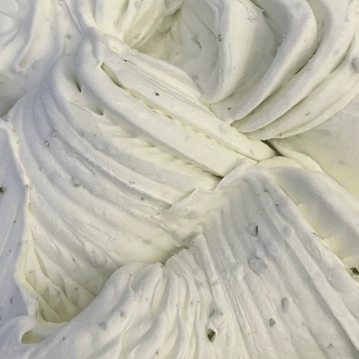 Lemon & basil ice cream creation