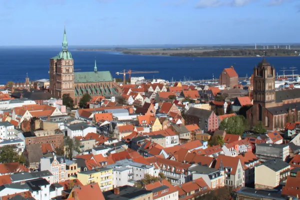 Blick über die Altstadt von Stralsund